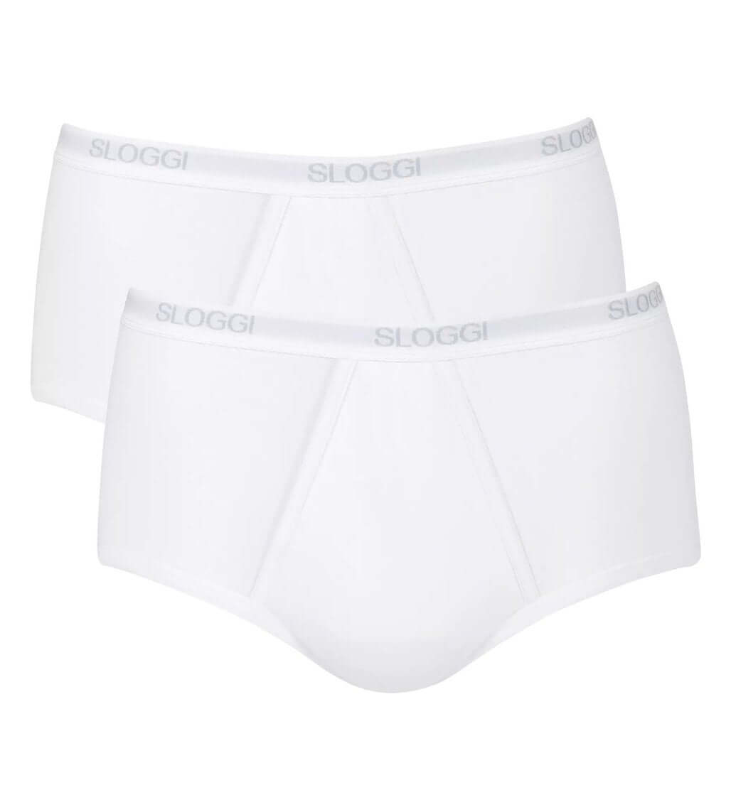 Sloggi Men Basic Maxi 2-Pack – White, Briefs