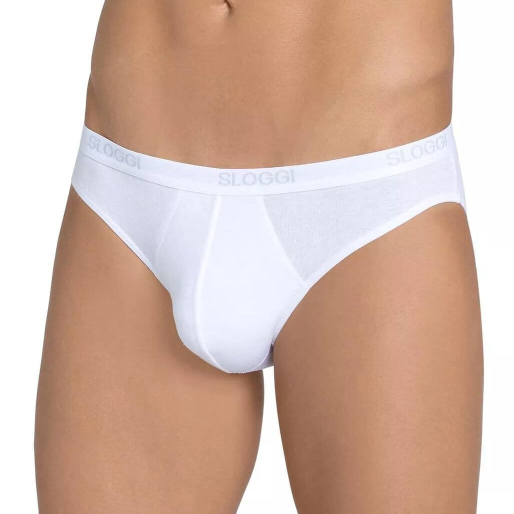 Sloggi Men's 2 Pack Mini Briefs - White