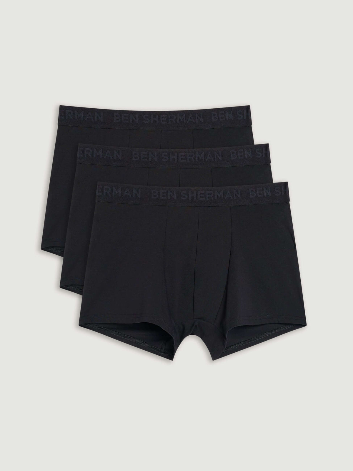 Ben Sherman 3-Pack Tonal Block Trunks - Stretch Cotton