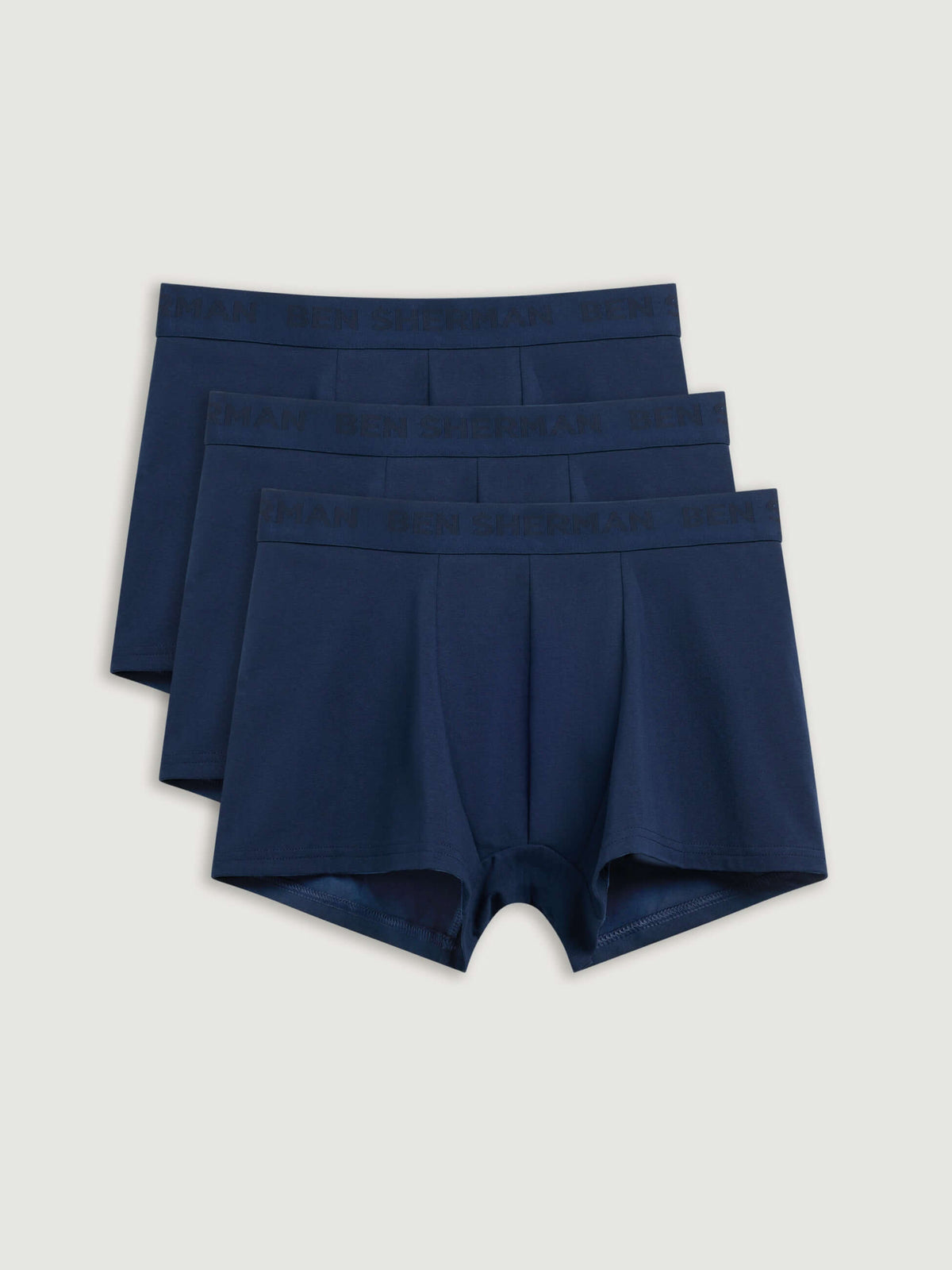 Ben Sherman 3-Pack Tonal Block Trunks - Stretch Cotton