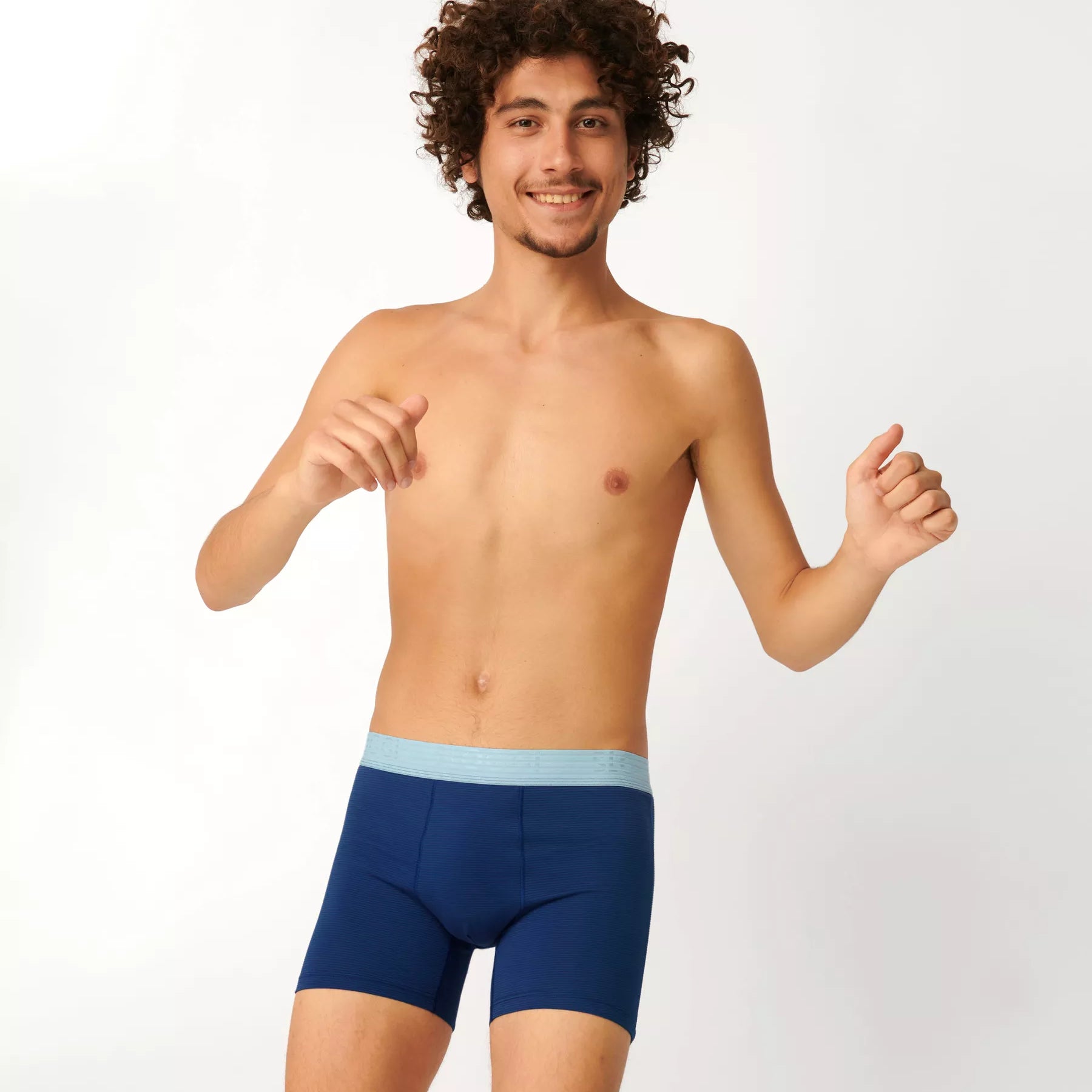 Sloggi Men's Ever Cool 2 Pack Boxer Shorts / Boxer Briefs - Blue