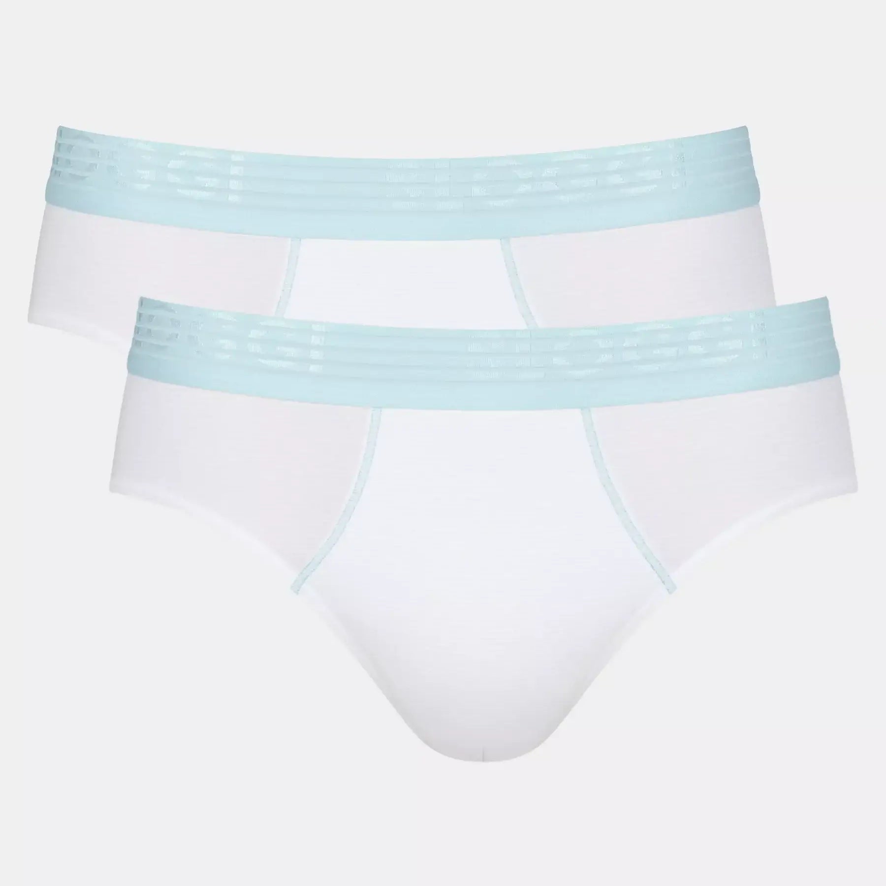 Sloggi Men's Ever Cool 2 Pack Midi Briefs - White