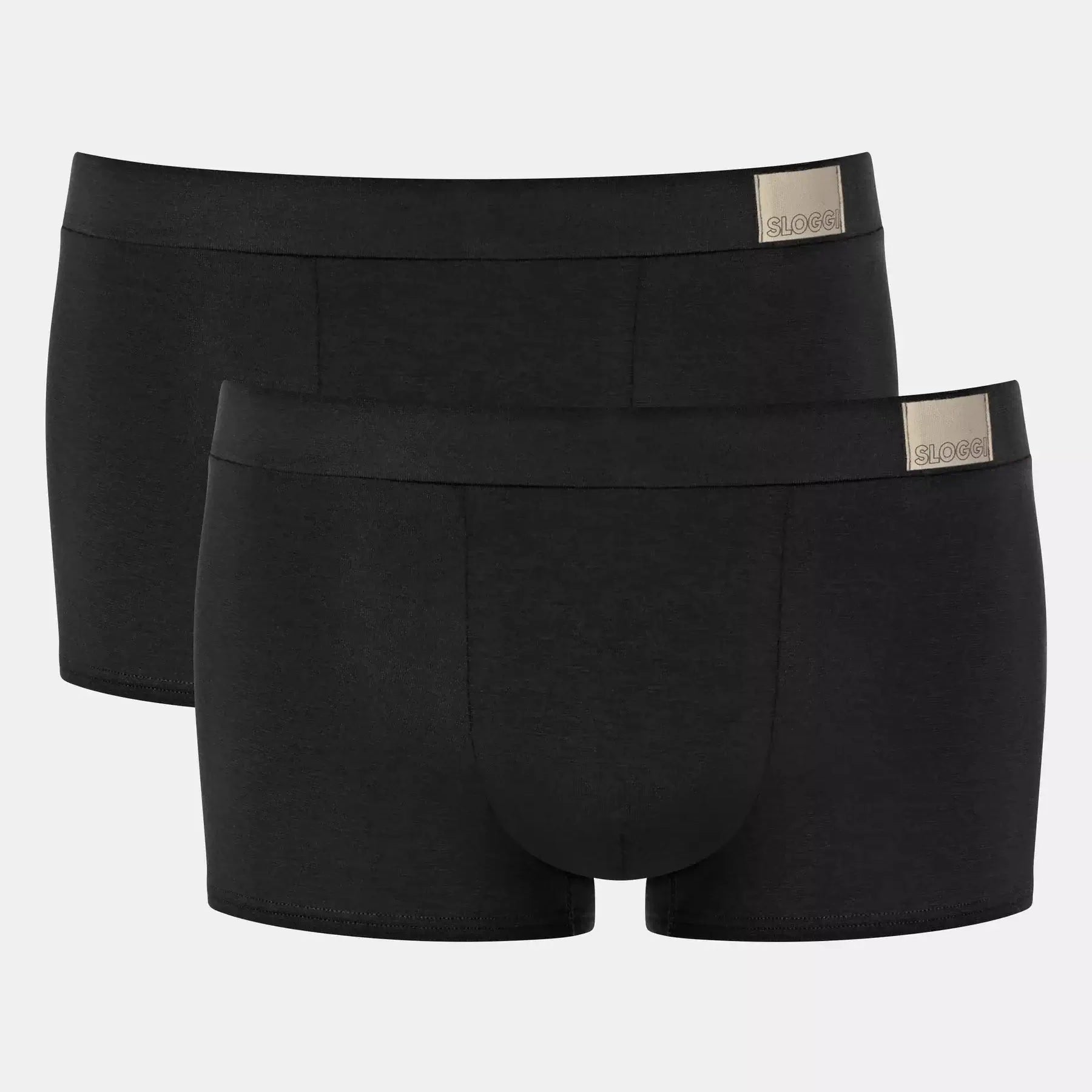 Sloggi Men's 2 Pack Go Natural Trunks - Black Hipsters