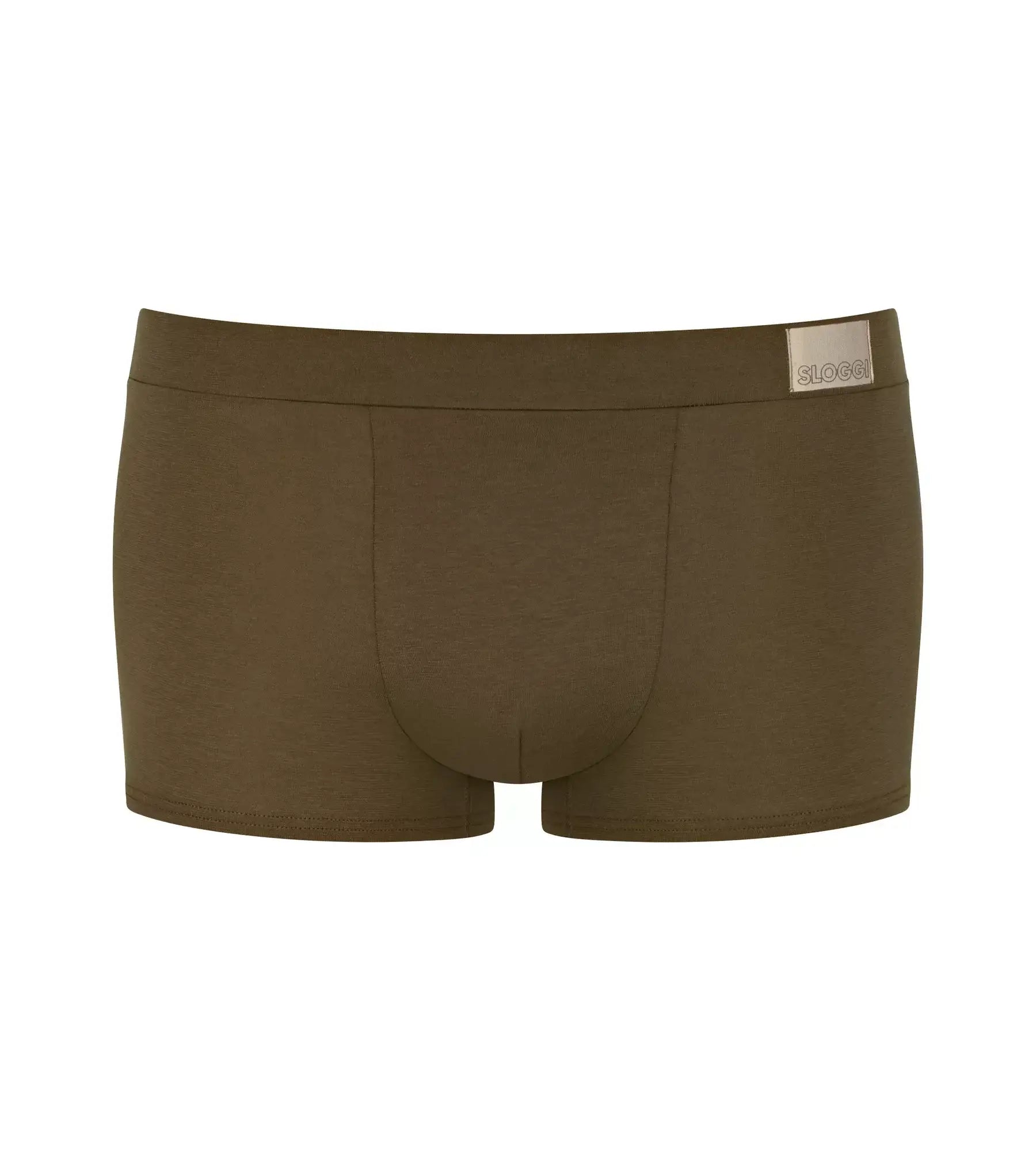 Sloggi Men's 2 Pack Go Natural Trunks - Brown Hipsters