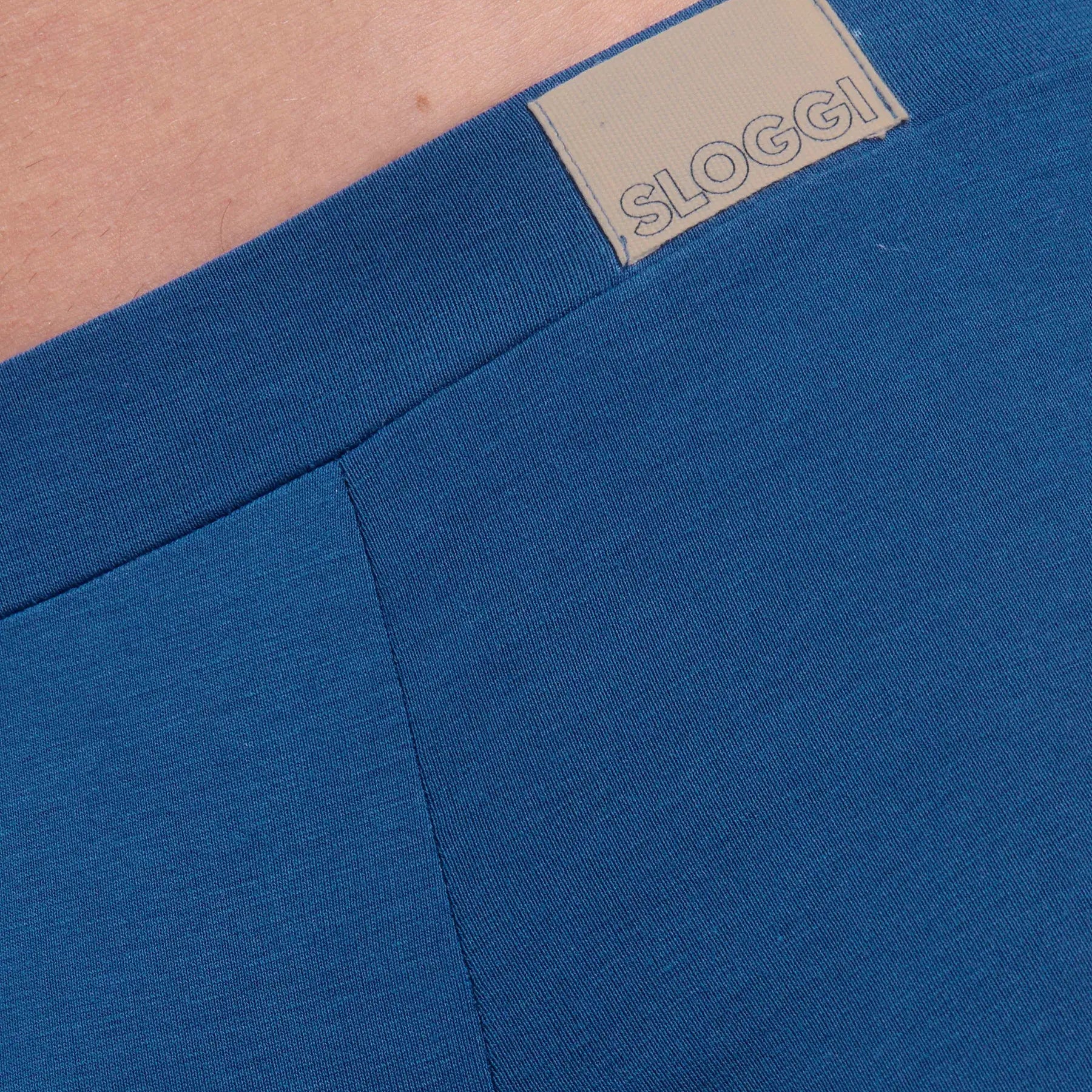 Sloggi Men's 2 Pack Go Natural Trunks - Blue Hipsters