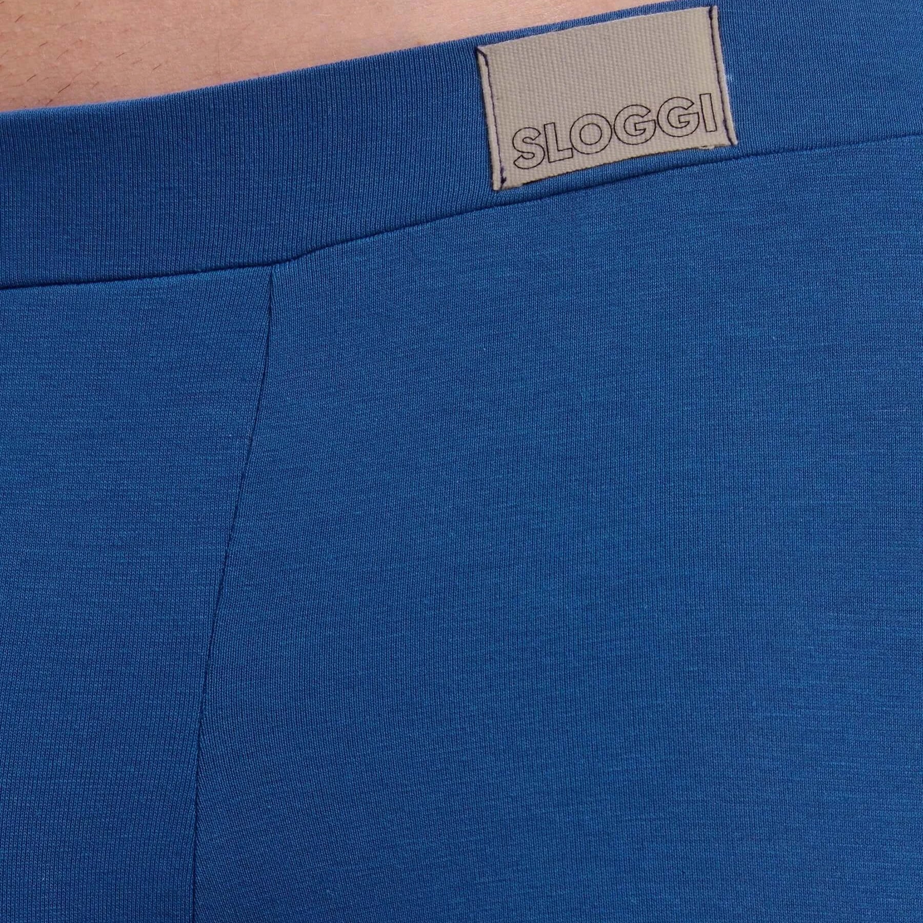 Sloggi Men's 2 Pack Go Natural Boxer Shorts - Blue