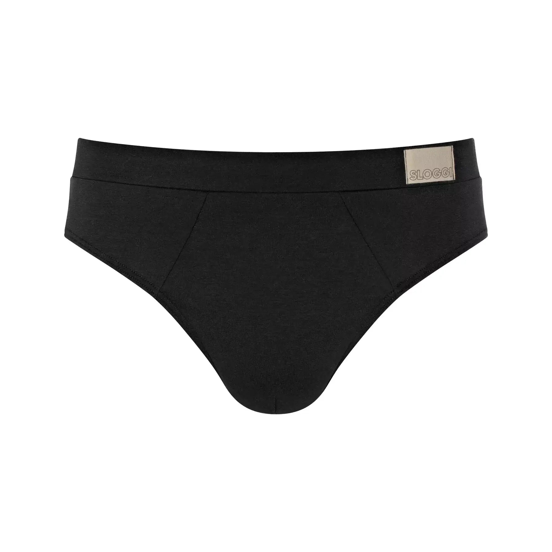 Sloggi Men's 2 Pack Go Natural Midi Briefs -Black
