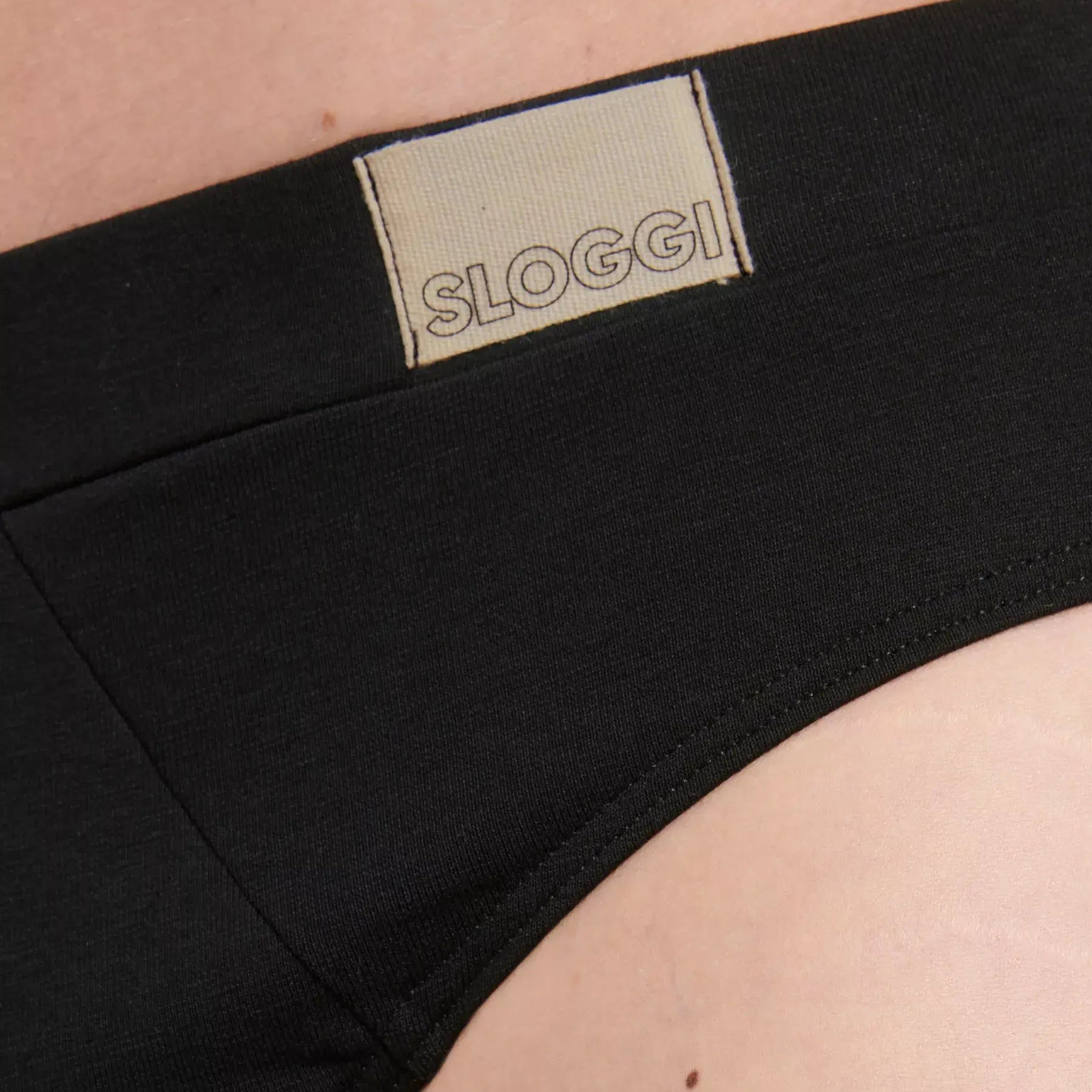 Sloggi Men's 2 Pack Go Natural Midi Briefs -Black