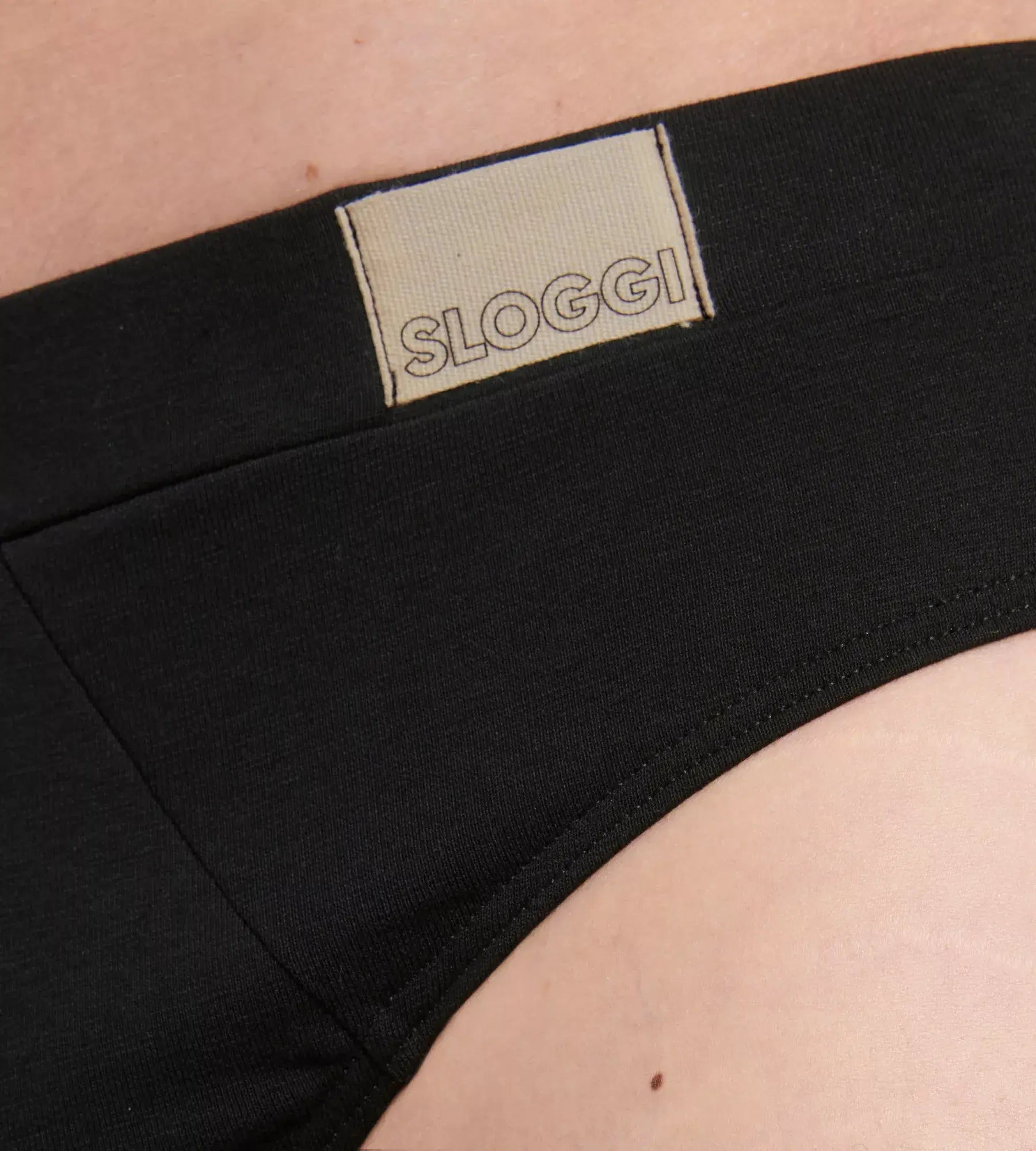 Sloggi Men's 2 Pack Go Natural Midi Briefs -Black