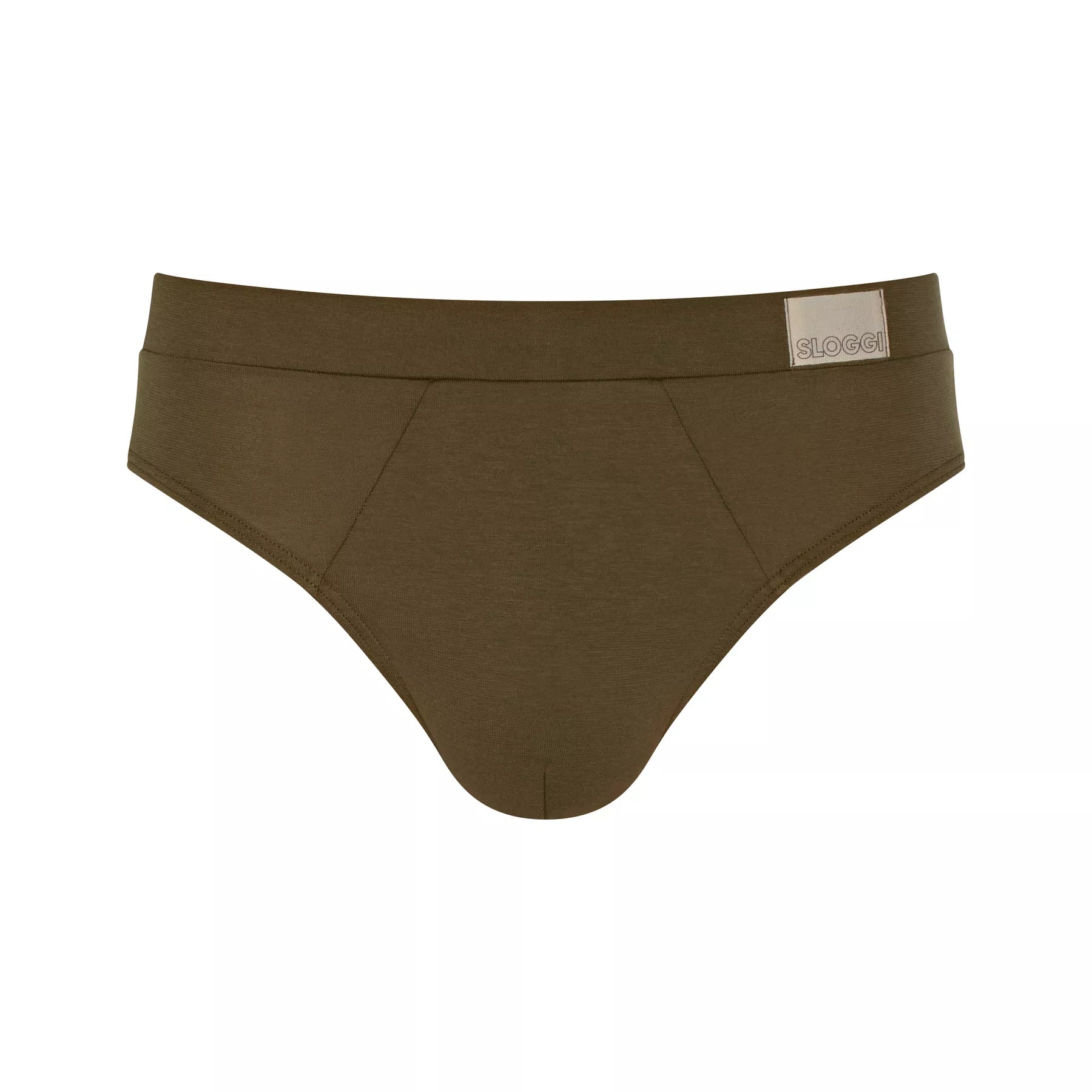 Sloggi Men's 2 Pack Go Natural Midi Briefs - Brown