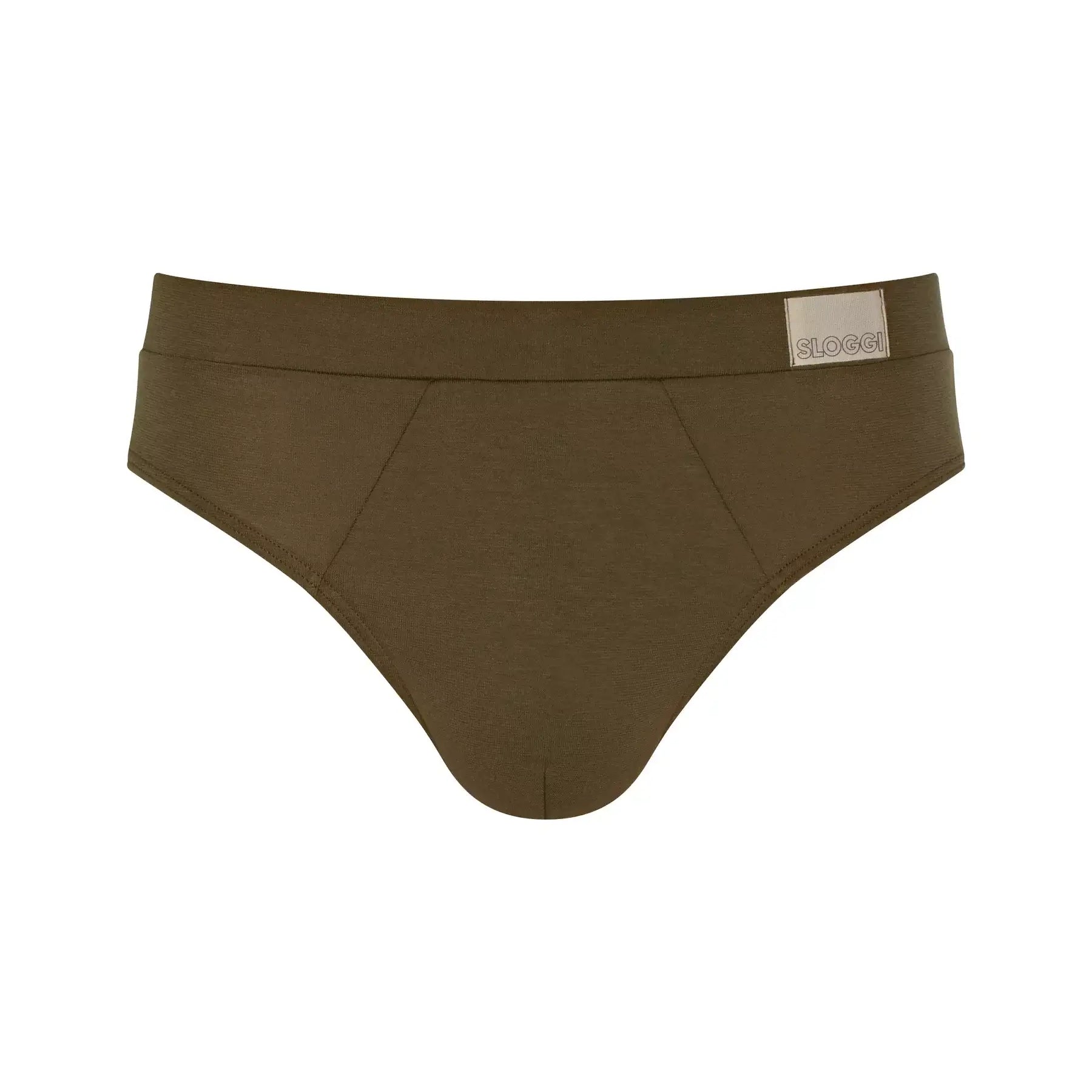 Sloggi Men's 2 Pack Go Natural Midi Briefs - Brown