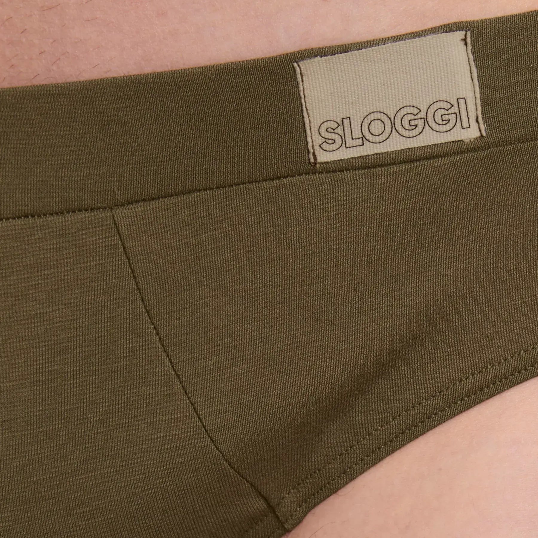 Sloggi Men's 2 Pack Go Natural Midi Briefs - Brown