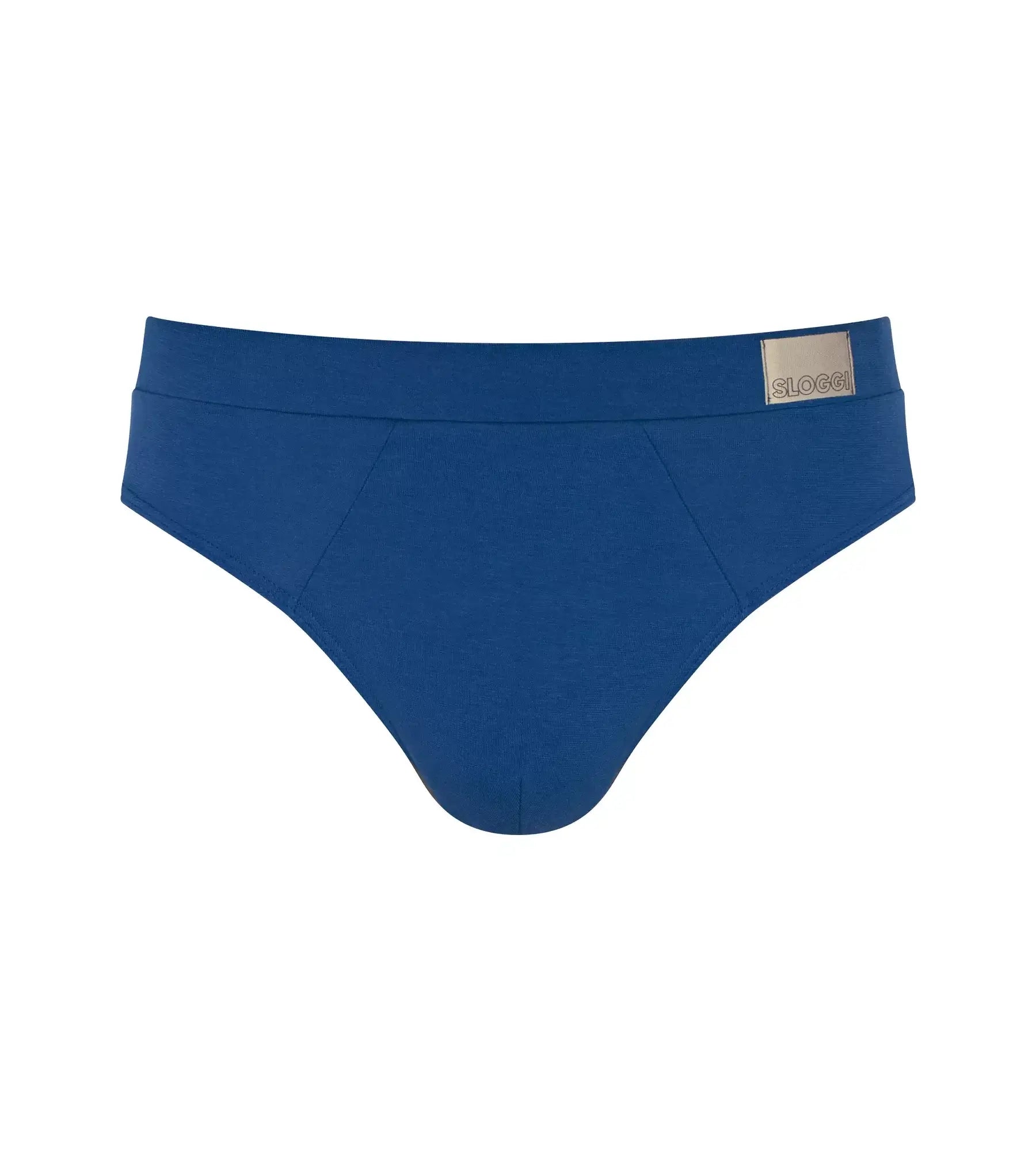 Sloggi Men's 2 Pack Go Natural Midi Briefs - Blue
