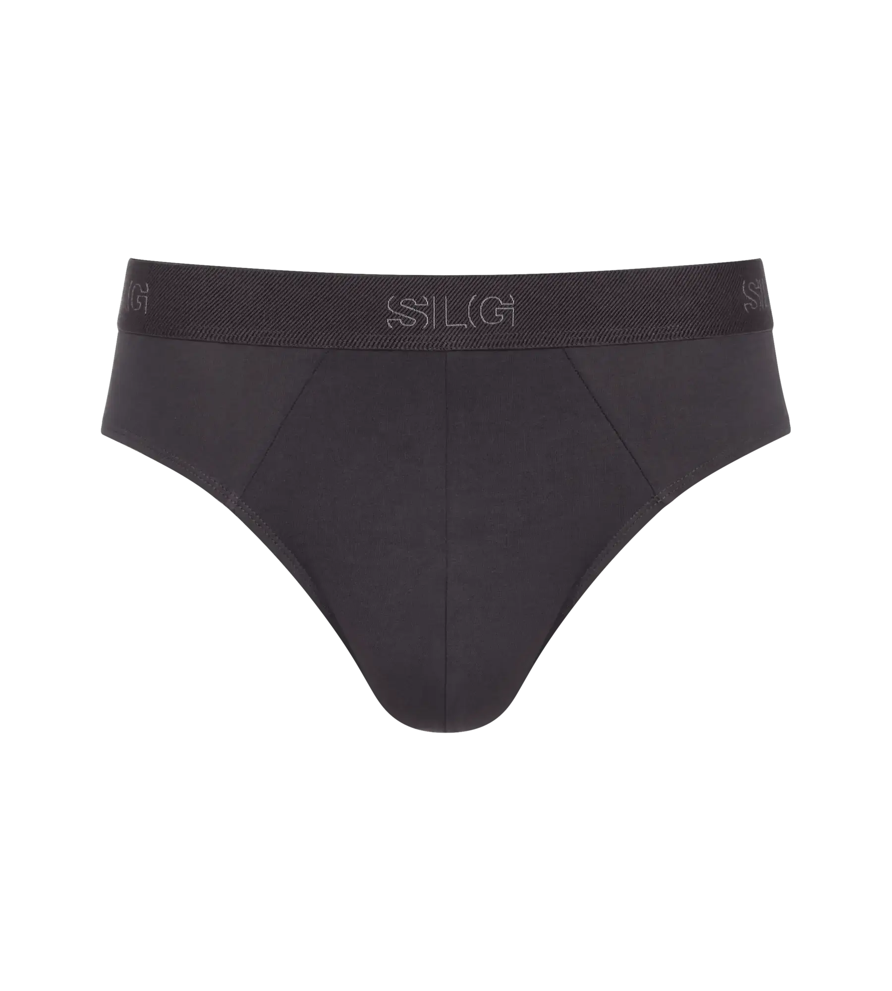 Sloggi Men’s SLG Midi Briefs 2 Pack – Organic Cotton – Charcoal