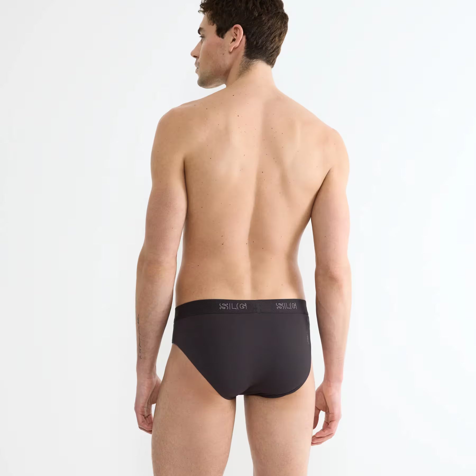 Sloggi Men’s SLG Midi Briefs 2 Pack – Organic Cotton – Charcoal