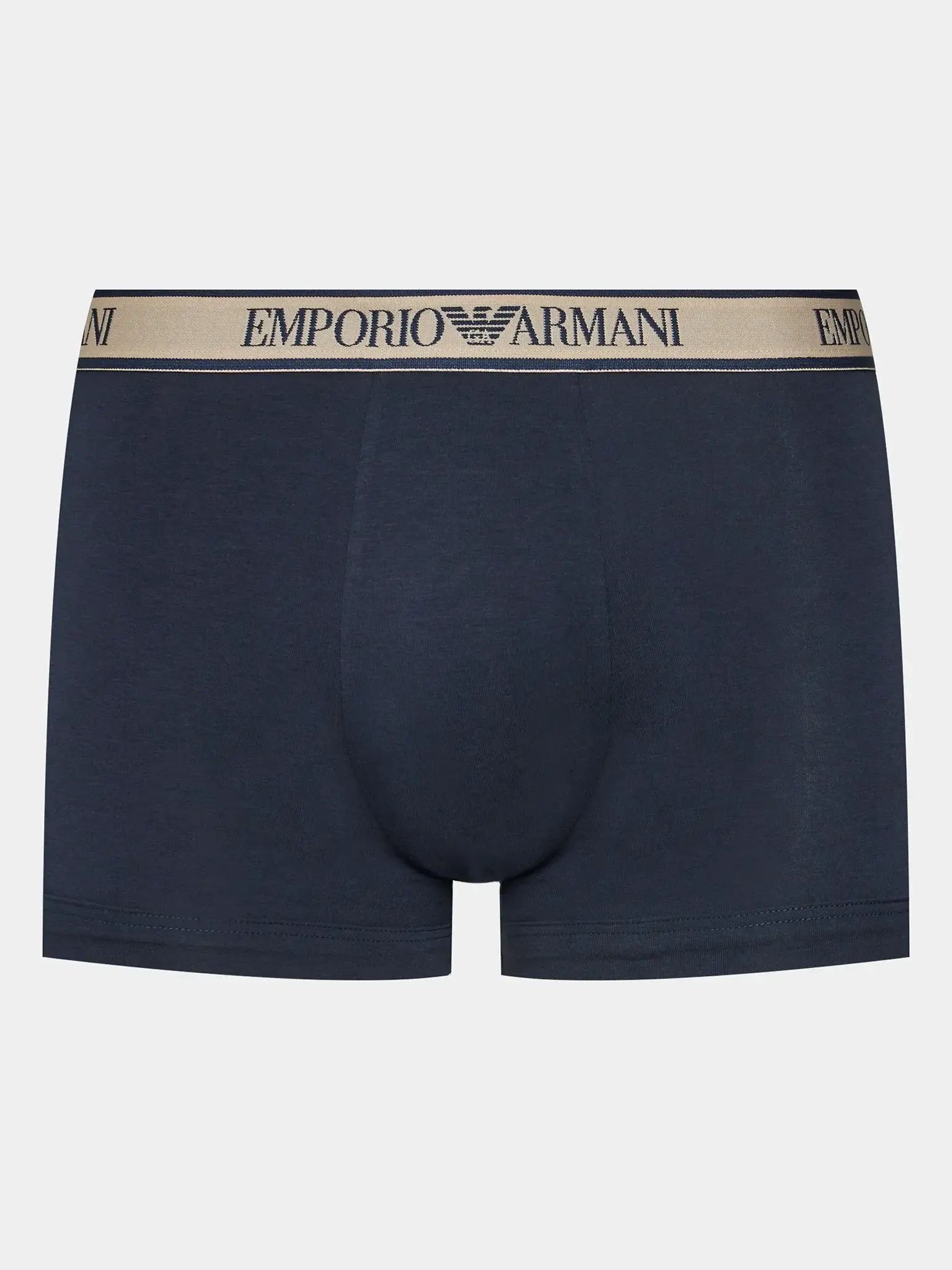 Emporio Armani 3 Pack Stretch Cotton Trunks - Beige Underwear
