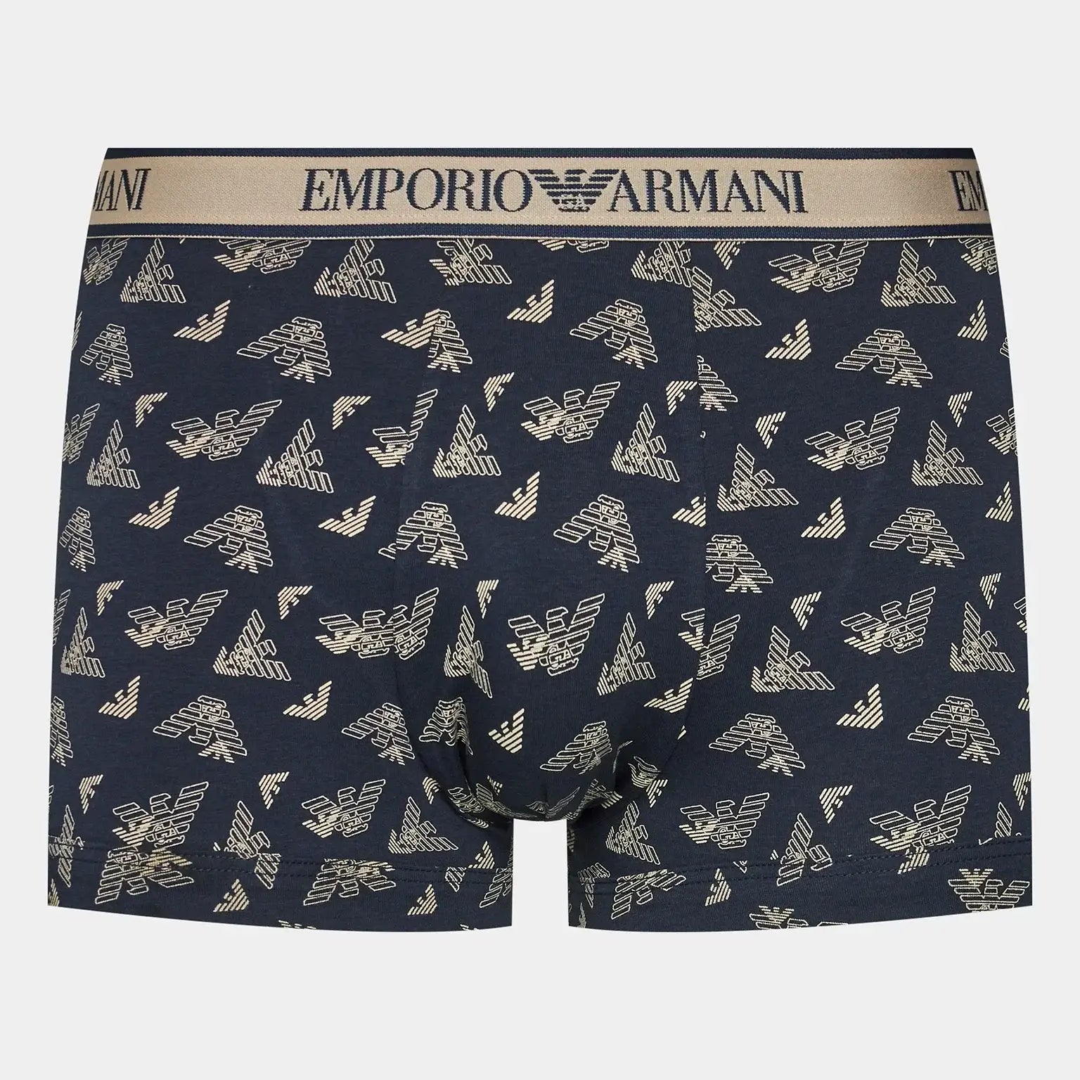 Emporio Armani 3 Pack Stretch Cotton Trunks - Beige Underwear