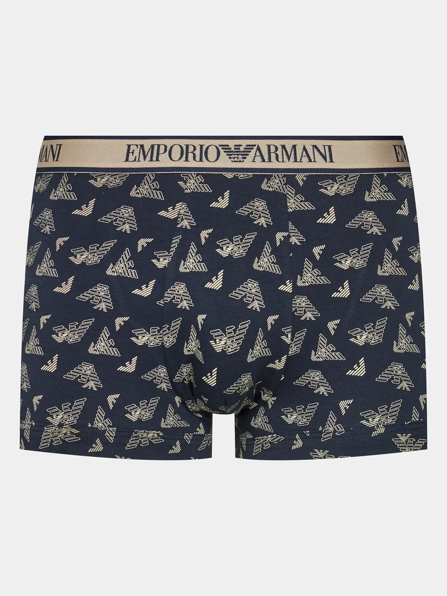 Emporio Armani 3 Pack Stretch Cotton Trunks - Beige Underwear