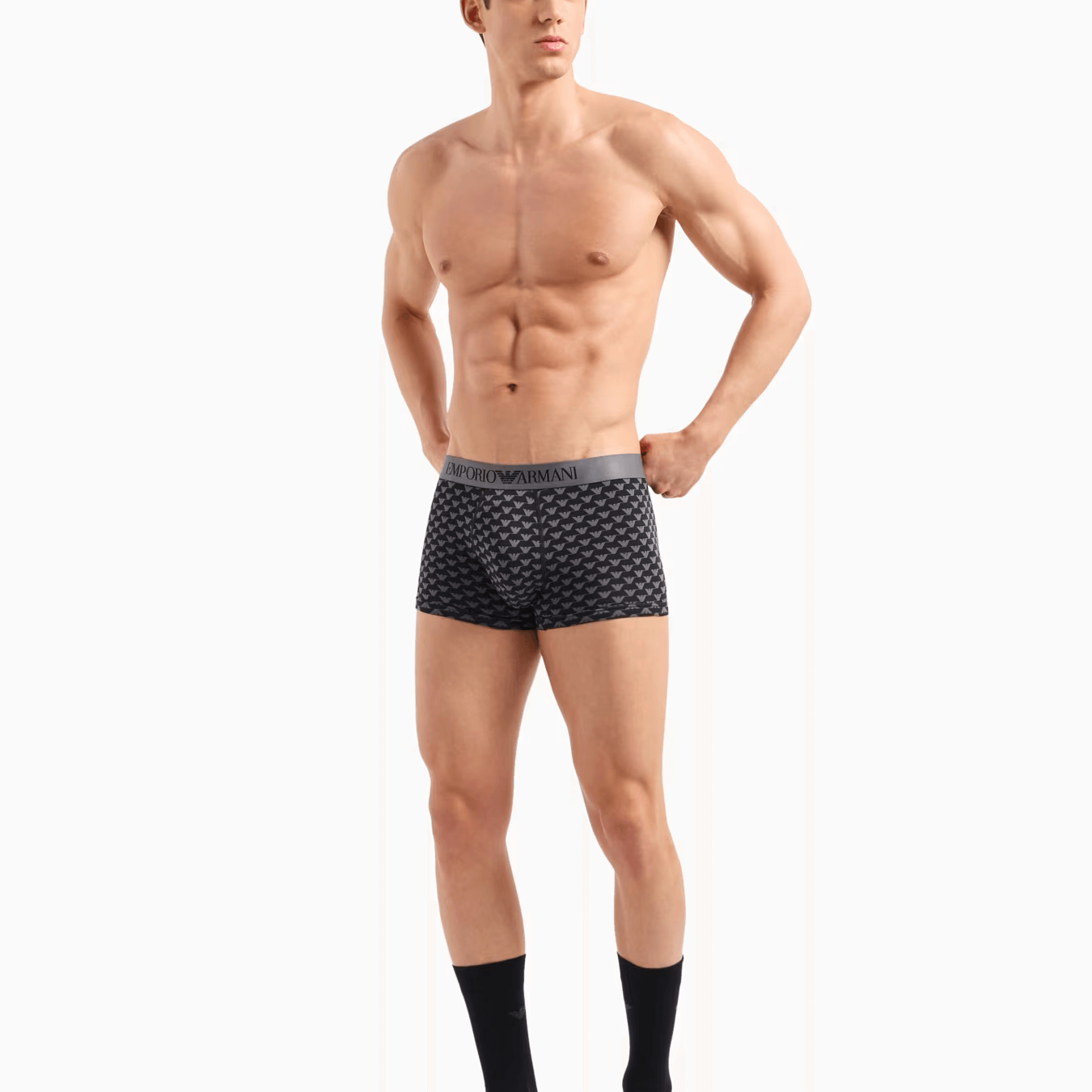 Emporio Armani Underwear Gift Set Holiday Pattern - Black Allover