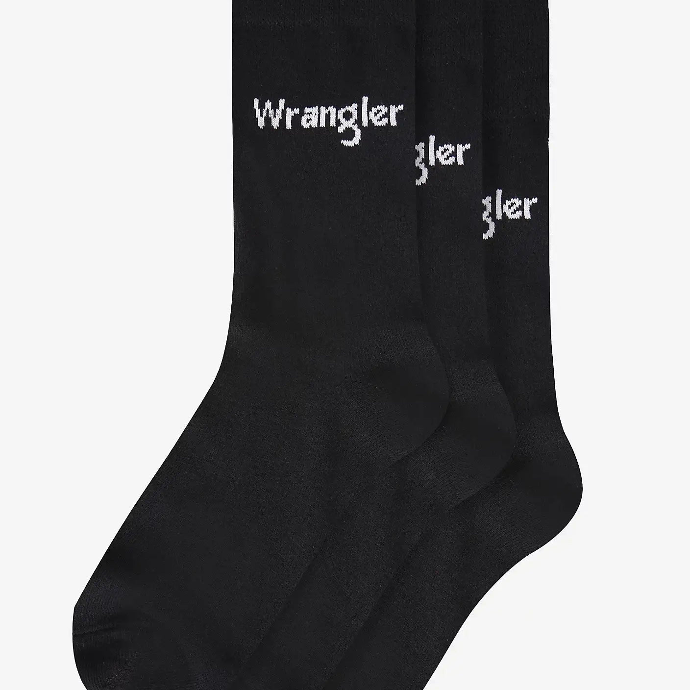 Wrangler 3 Pack Sports Socks - Black