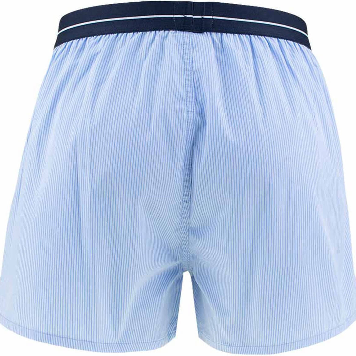 Boss 3 Pack Woven Boxers / Pyjama Shorts in Cotton Poplin - Blue Checks