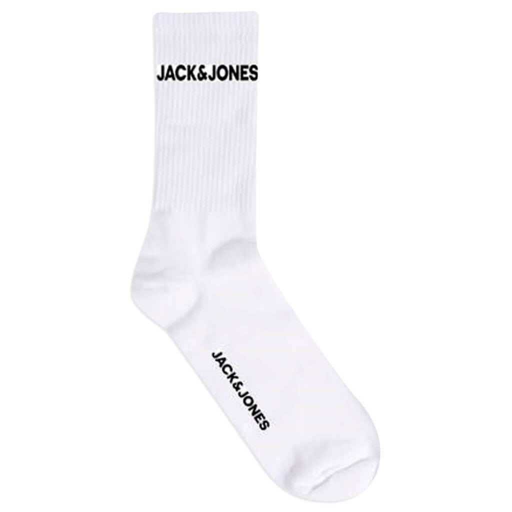 Jack & Jones 5 Pack Logo Tennis Socks - One Size (7-11)