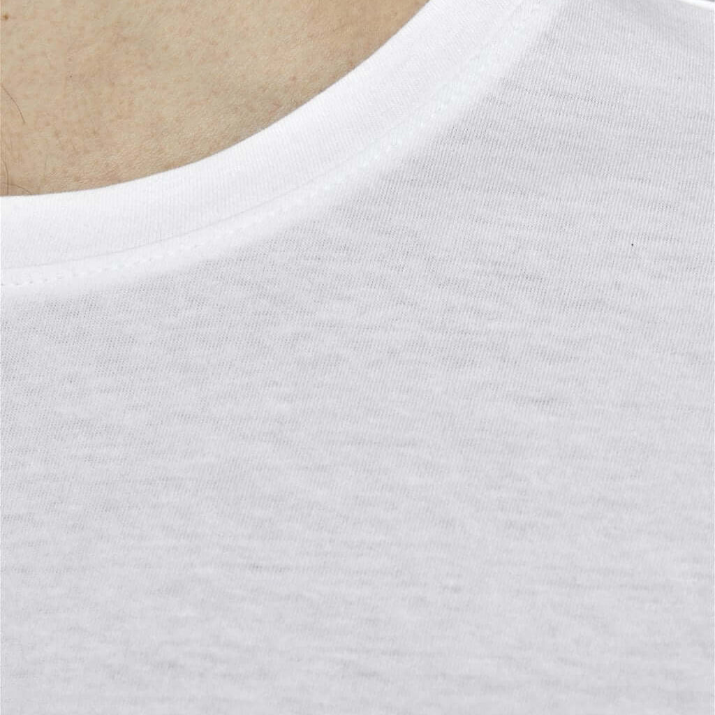 Jack & Jones 5 Pack JJENOA 100% Cotton Crew Neck T-Shirts - White/Navy/Black/Olive