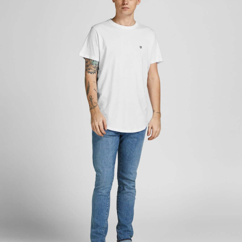 Jack & Jones 5 Pack JPRBLABRODY 100% Cotton Crew Neck T-Shirts - Assorted