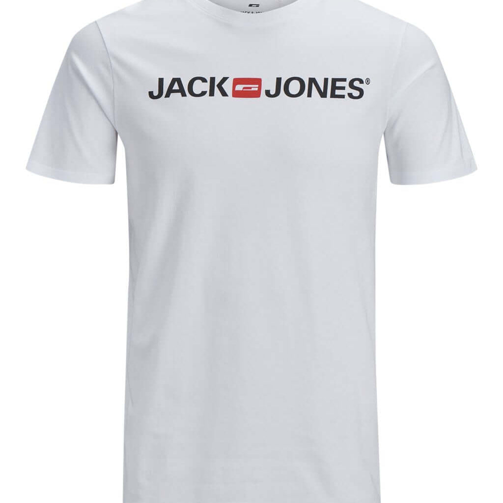 Jack & Jones 3 Pack JJECORP Crew Neck T-Shirts - White/Navy/Black