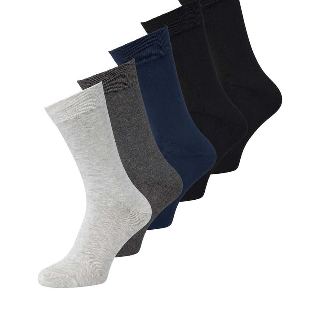 Jack & Jones Bamboo Socks 5 Pack - One Size (7-11)