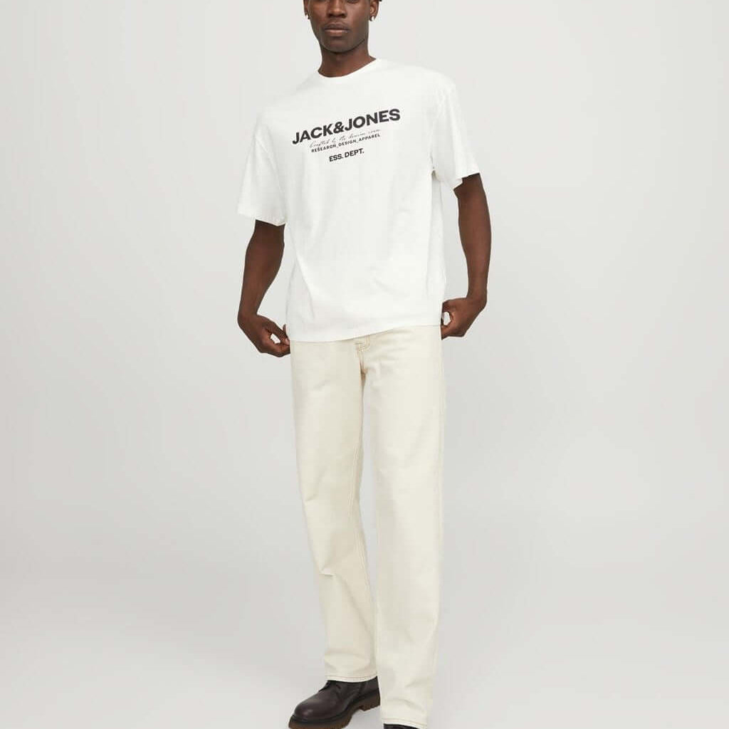 Jack & Jones 1 Pack JJGALE Crew Neck 100% Cotton T-Shirt