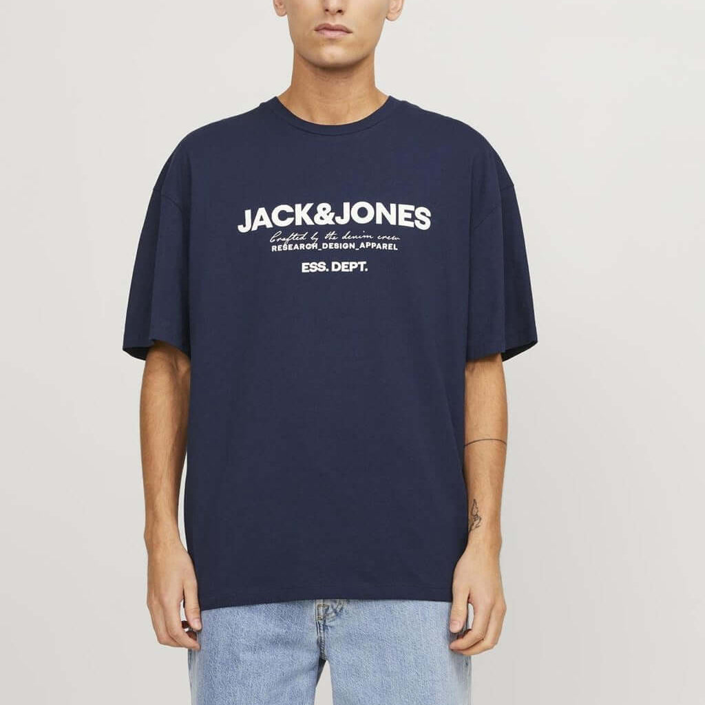Jack & Jones 1 Pack JJGALE Crew Neck 100% Cotton T-Shirt