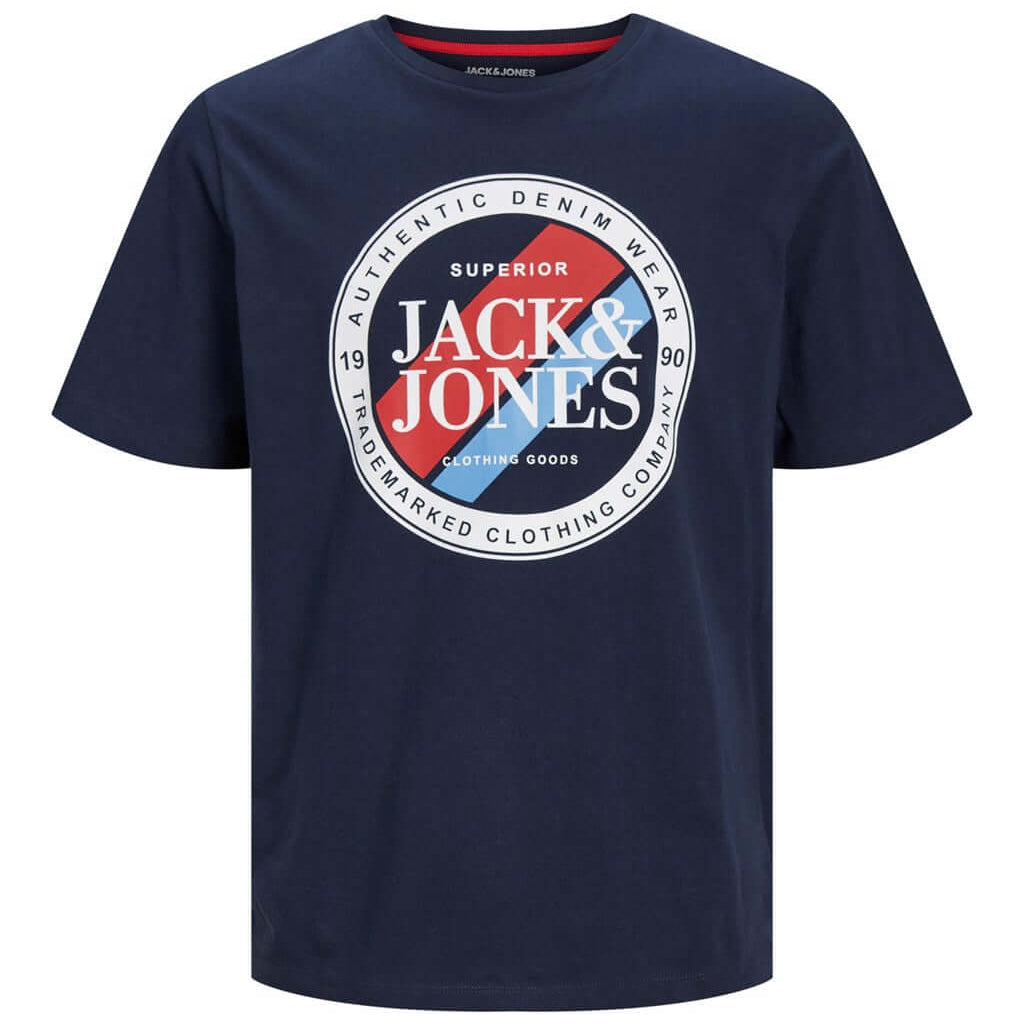 Jack & Jones 1 Pack JJLOOF Crew Neck 100% Cotton T-Shirt