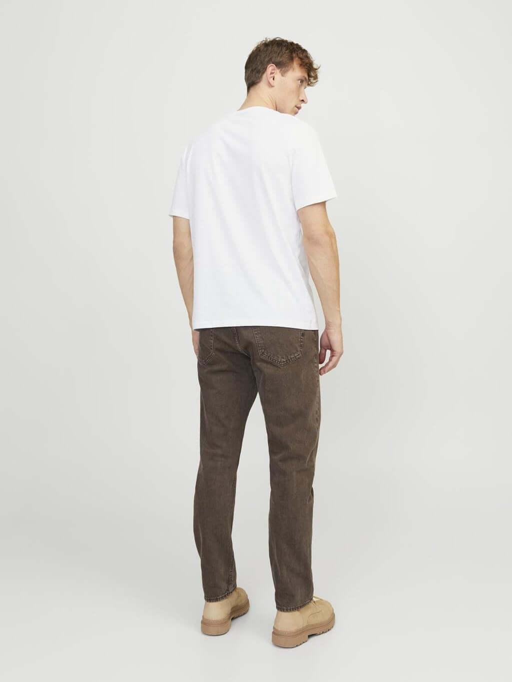 Jack & Jones 1 Pack JJLOOF Crew Neck 100% Cotton T-Shirt