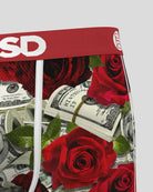 PSD Stacks and Roses 7" Boxer Briefs Breathable MicroMesh Stretch Fit