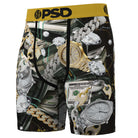 PSD Icy Benjis 7" Boxer Briefs Breathable MicroMesh Stretch Fit - Black / Gold