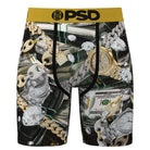PSD Icy Benjis 7" Boxer Briefs Breathable MicroMesh Stretch Fit - Black / Gold