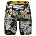 PSD Icy Benjis 7" Boxer Briefs Breathable MicroMesh Stretch Fit - Black / Gold
