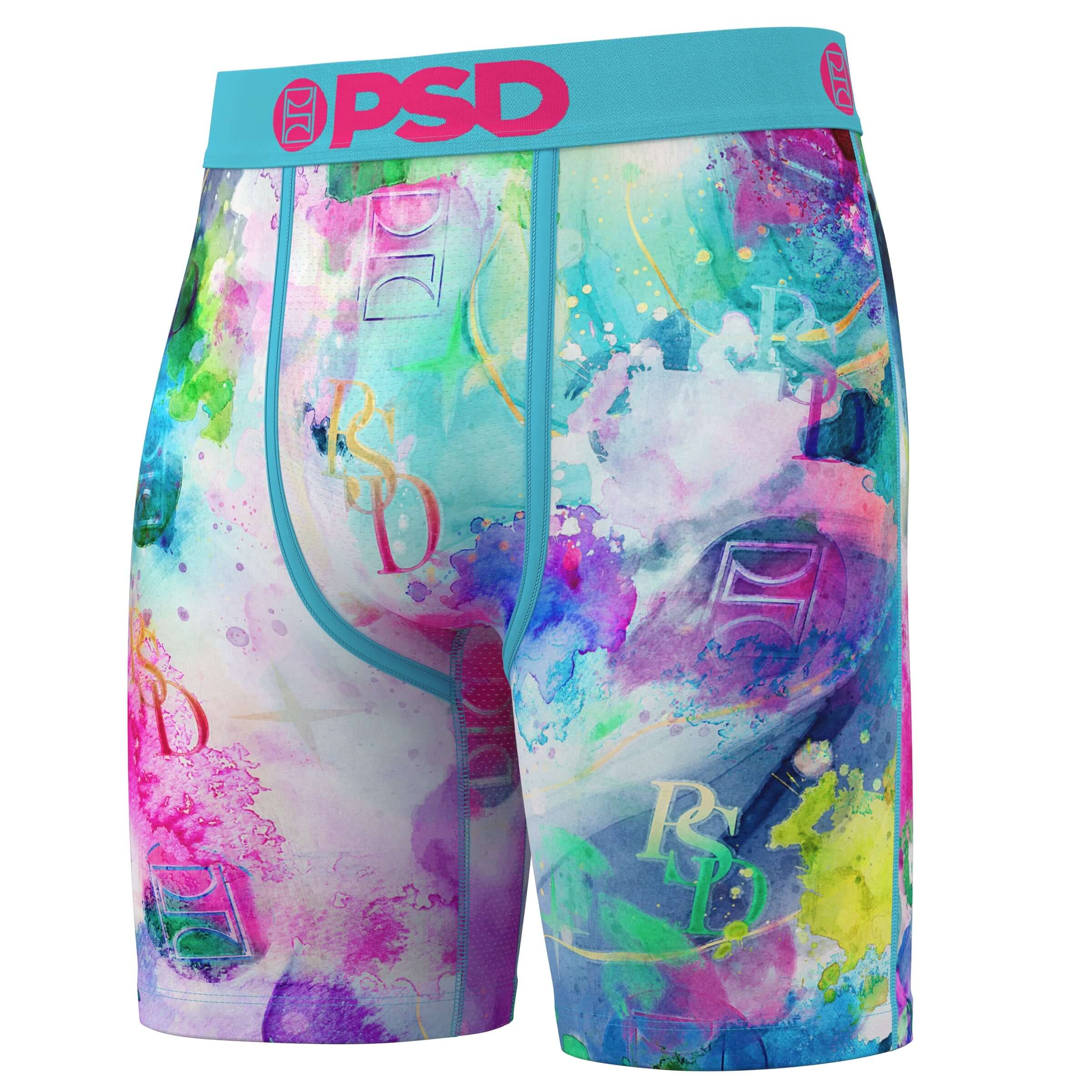 PSD Watercolour Lux 7" Boxer Briefs Breathable MicroMesh Stretch Fit