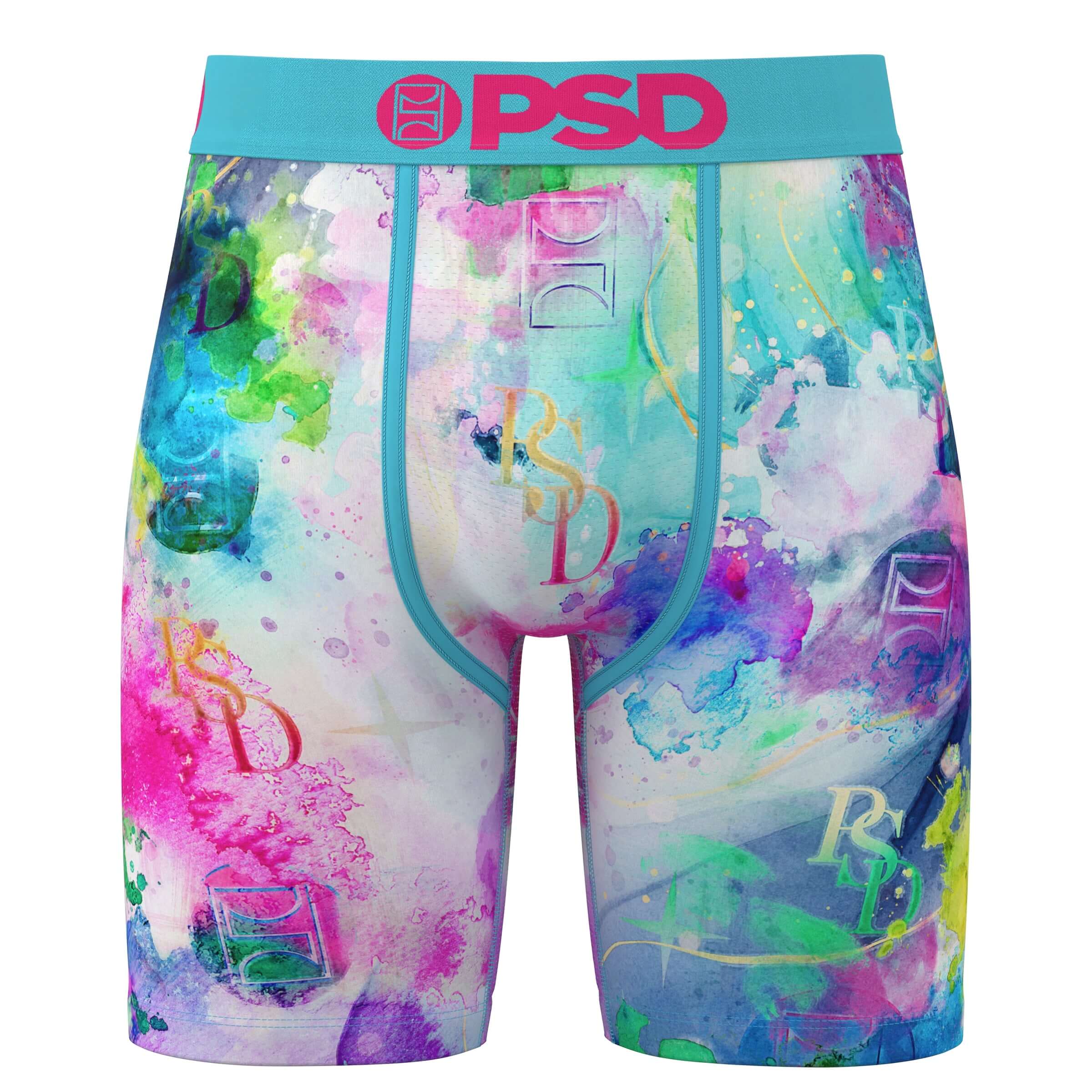 PSD Watercolour Lux 7" Boxer Briefs Breathable MicroMesh Stretch Fit