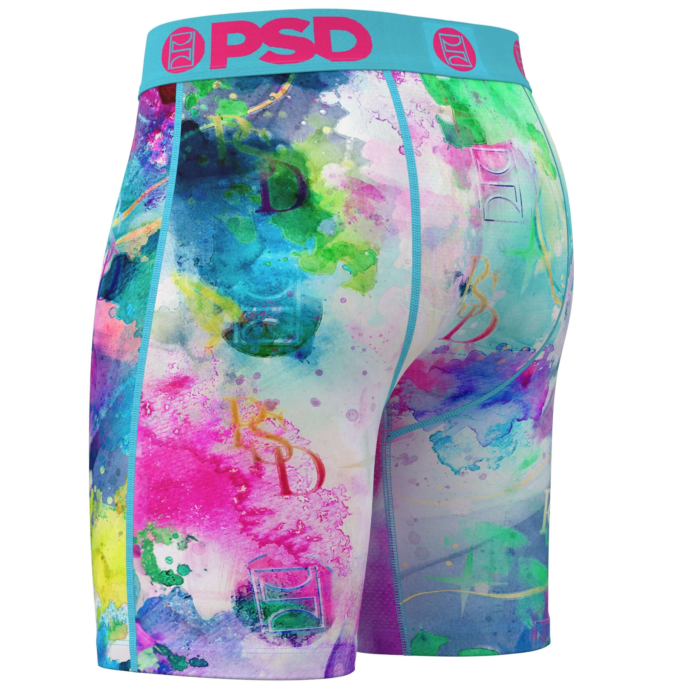 PSD Watercolour Lux 7" Boxer Briefs Breathable MicroMesh Stretch Fit