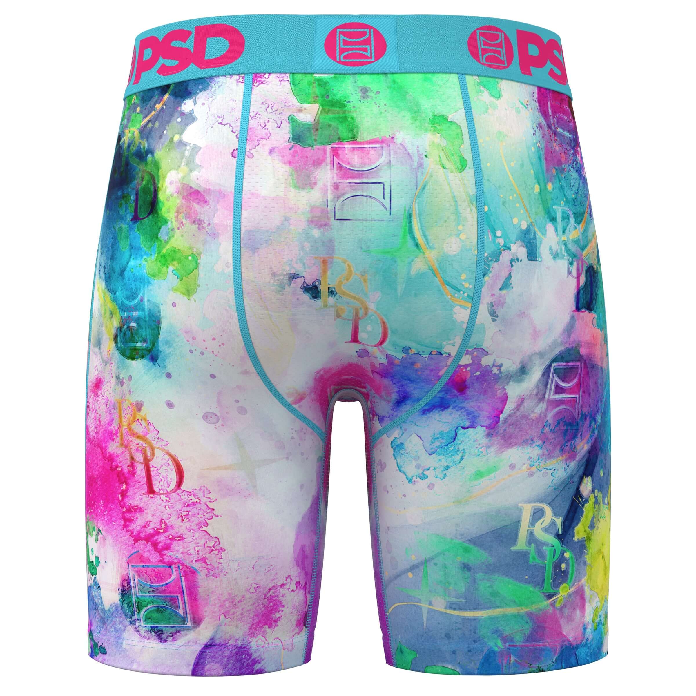 PSD Watercolour Lux 7" Boxer Briefs Breathable MicroMesh Stretch Fit