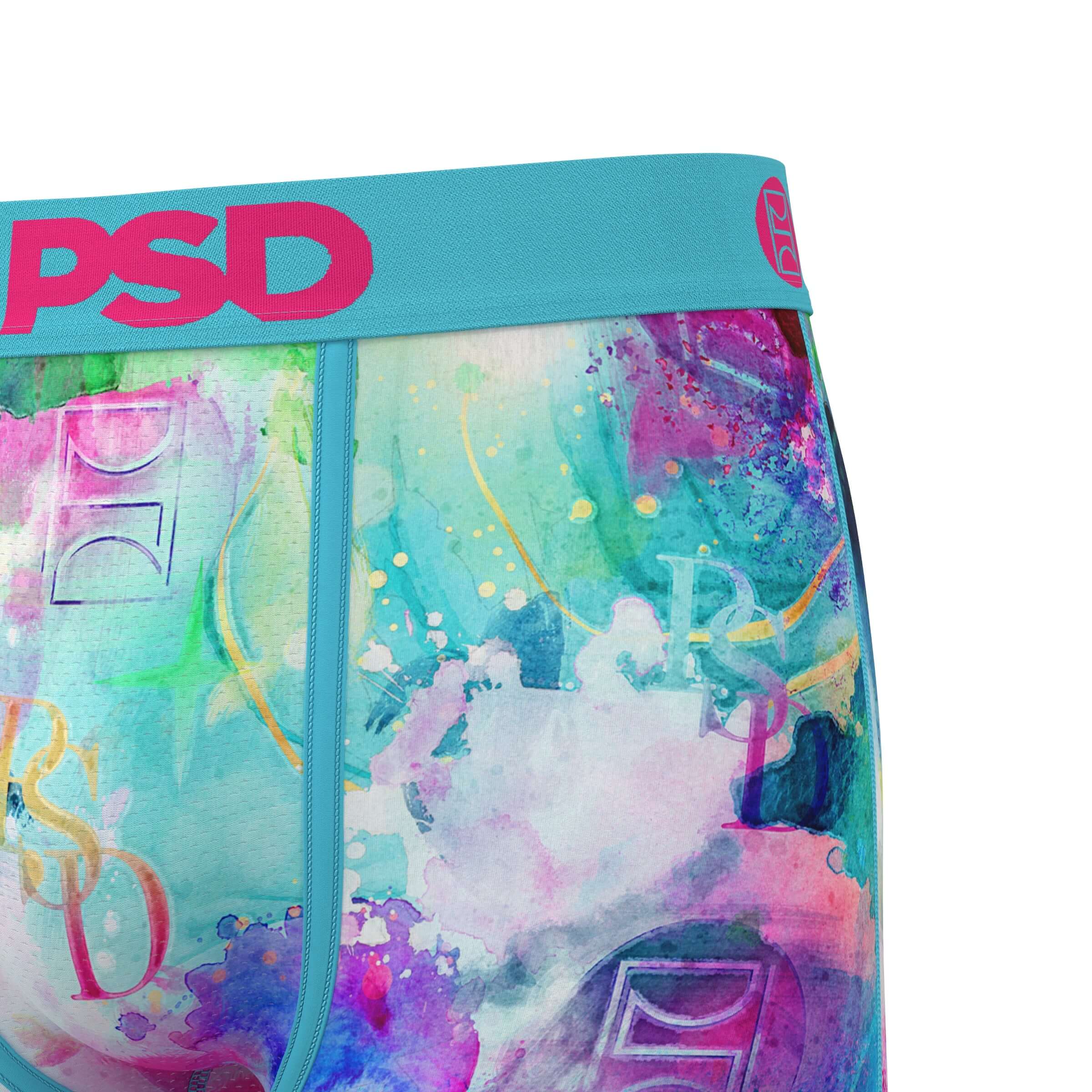 PSD Watercolour Lux 7" Boxer Briefs Breathable MicroMesh Stretch Fit
