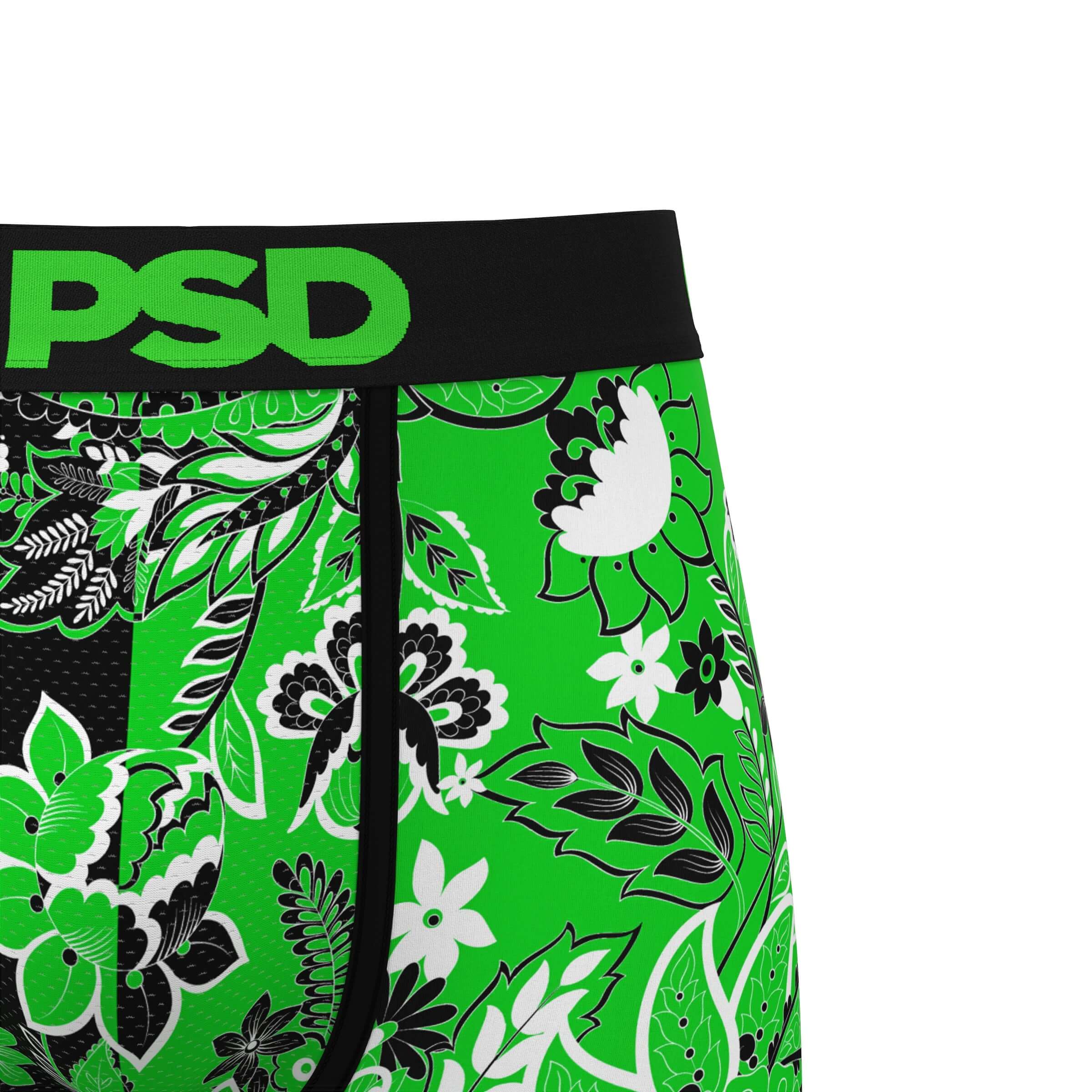 PSD Lucky Paisley 7" Boxer Briefs Breathable MicroMesh Stretch Fit