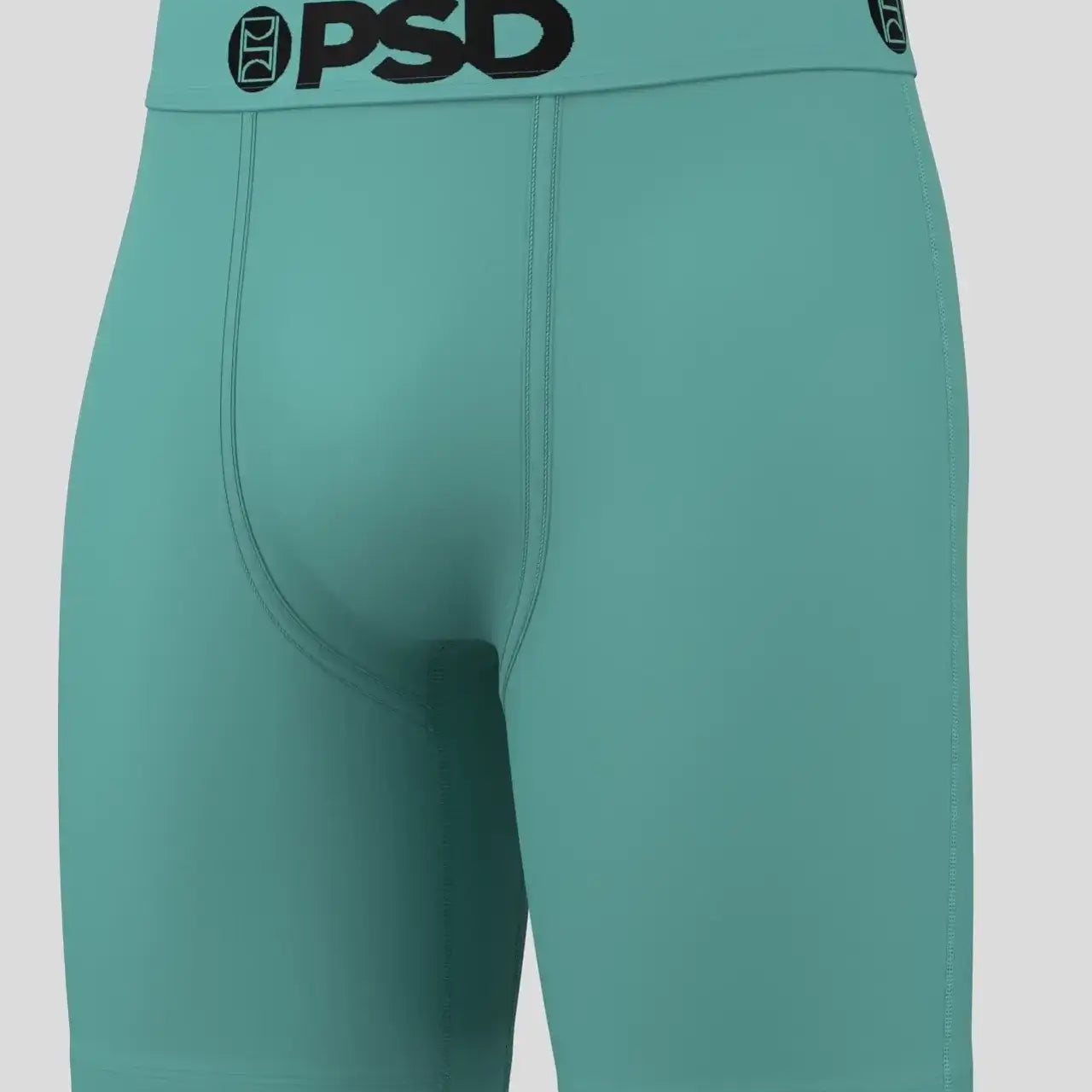 PSD 7" Boxer Briefs Solids 3 Pack – Sea Core Cotton Stretch (Black, Grey, Sea Green)
