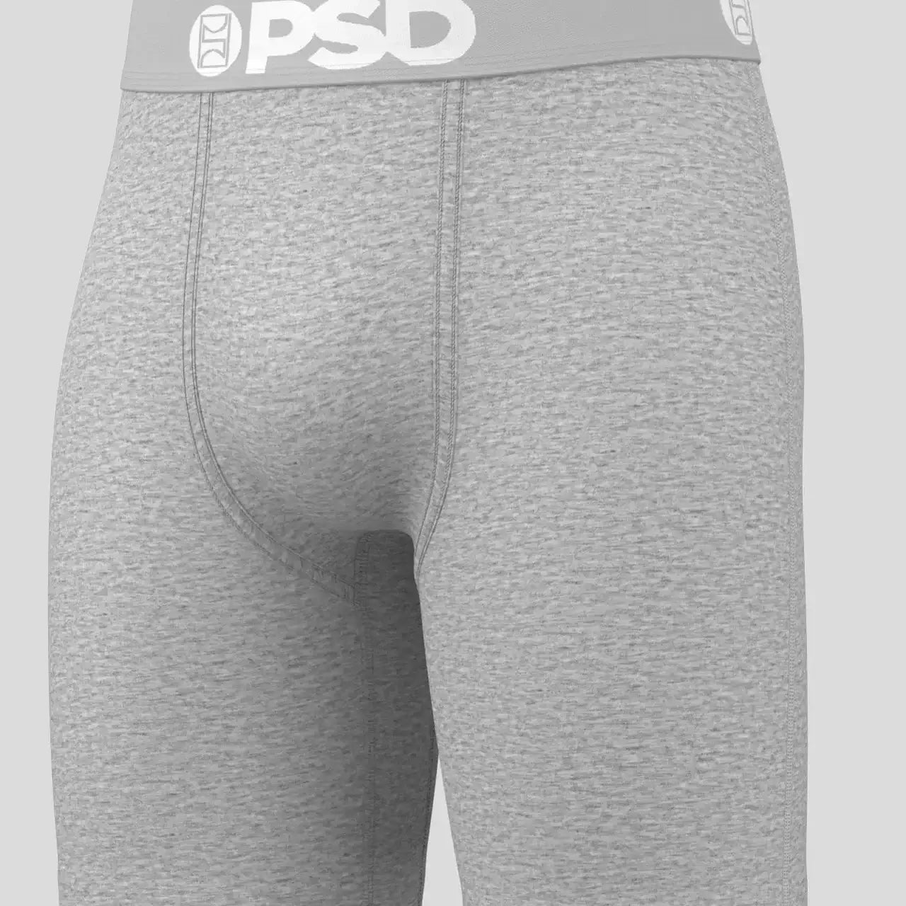 PSD 7" Boxer Briefs Solids 3 Pack – Sea Core Cotton Stretch (Black, Grey, Sea Green)