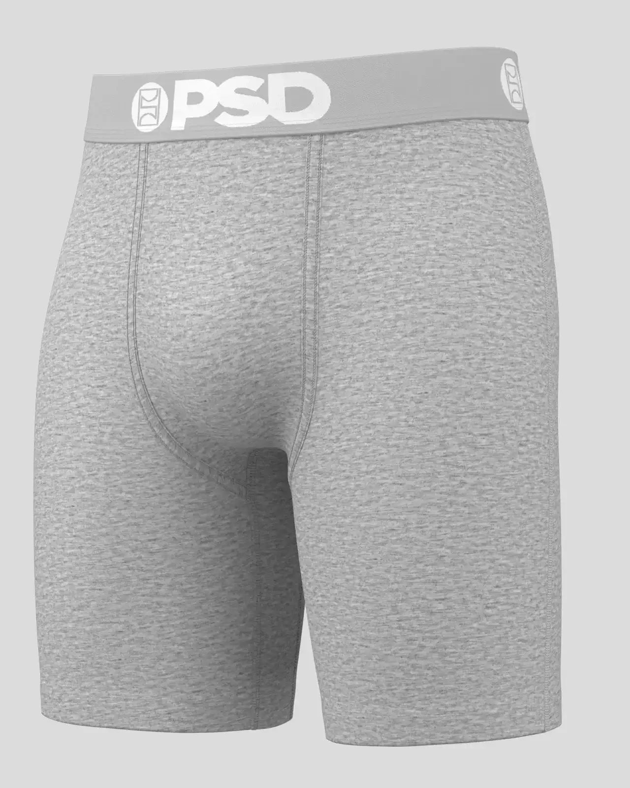 PSD 7" Boxer Briefs Solids 3 Pack – Sea Core Cotton Stretch (Black, Grey, Sea Green)