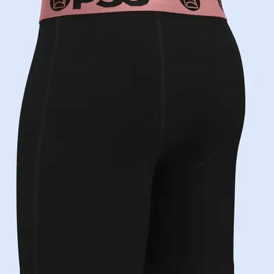 PSD Luxe Modal 7" Boxer Briefs – Black Rose Gold, Breathable Stretch Comfort