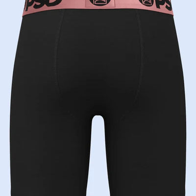 PSD Luxe Modal 7" Boxer Briefs – Black Rose Gold, Breathable Stretch Comfort