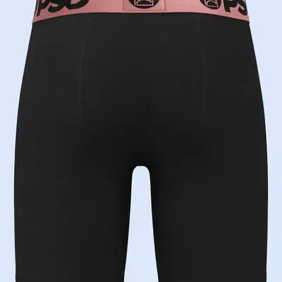 PSD Luxe Modal 7" Boxer Briefs – Black Rose Gold, Breathable Stretch Comfort